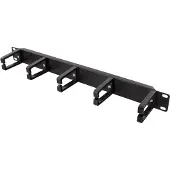 Deltaco 19-3, Kabelmanagementtafel, Schwarz, 1U, 483 mm, 82 mm, 44 mm