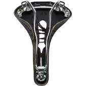 Brooks B17 Carved, Fahrradsattel, Stadt, Unisex, Schwarz, Einfarbig, Leder