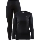 Craft Baselayer-Set Core Warm Black Damen-XL