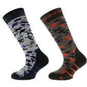 Sinner Camouflage Skisocken Kinder (2-pack) 31-34