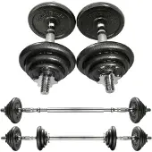 PROIRON PRKCAS20K, Verstellbare Kurzhantel, Schwarz, Eisenguss, 20 kg