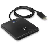Ewent Externer USB-C-Smartcard-eID-Kartenleser Steckplatz für Speicherkarten