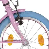 Alpina Fahrradgabel Serie Ozean 18 Zoll süßrosa mit Drahtdesign für Clubbb Fahrräder