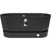 Elho Gv terrassenmulde 80 räder living schwarz