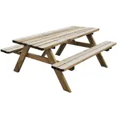 Buitengewoon Boet OSLO Picknick Set Holz Sitzgruppe Bierzelt Garnitur Sitz klappbar