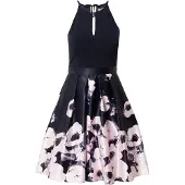 Vera Mont Cocktailkleid , Dark Blue-Ros? in Gr??e 40