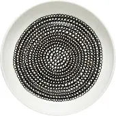 Marimekko - Oiva Räsymatto Teller tief Ø 20,5 cm, schwarz / weiß