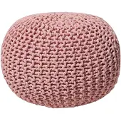 Beliani Bilini Hocker 50 x 35 cm rosa CONRAD