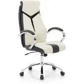 Beliani Bürostuhl Beige höhenverstellbar und drehbar Modernes Design