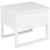 Beliani Nachttisch Weiß Kiefernholz 43 x 50 x 41 cm Modern Elegant Pratkisch Schlafzimmer