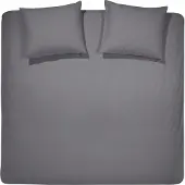 Cinderella Morning - Bettbezug mit Reißverschluss - Flanell - 200x200cm - Anthracite