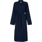 Seahorse Bademantel Waffle Kimono Indigo-M
