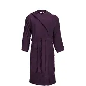 The One Towelling Unisex Bathrobe Hooded Bademantel T1-BH plum XXL/3XL