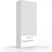 Romanette Topper Spannbettlaken Hellgrau (Baumwolle)-90 x 200 cm