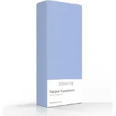 Romanette Topper Spannbettlaken Hellblau (Baumwolle)-180 x 200 cm
