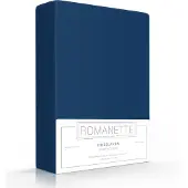 Romanette Spannbettlaken Dunkelblau (Baumwolle)-80 x 200 cm