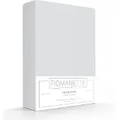 Romanette Hoeslaken Lichtgrijs (Katoen)-100 x 200 cm