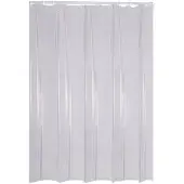 RIDDER Duschvorhang Folie Brillant ca. 180x200 cm, transparent, inkl. Ringe,