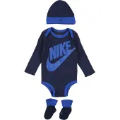 Nike Geschenkbox - Krabbelschuhe/Mütze/Body l/ä - Midnight Navy/ - - 0-6 mt - Body L/Ä