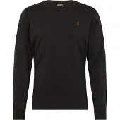 Ralph Lauren für Herren. 710671468001 Schwarzes Custom Slim Fit Jersey-Strick-T-Shirt (XXL), Lässig, Baumwolle, Langarm