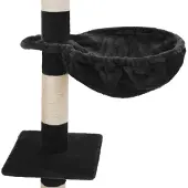 TecTake Kratzbaum Dominik 144 cm inklusive Treppe, 3 Spielmäusen und Kippschutz