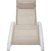TecTake 2 Sonnenliegen aus Aluminium, 5-stufig