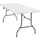 TecTake - Campingtisch - Klapptisch - Kunststoff - Abmessung 183 x 76 x 74cm - weiß