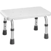 TecTake Badewannen-Einstiegshilfe aus Aluminium und Kunststoff 41 x 26 x 21 – 26,5 cm