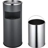 TecTake - Standaschenbecher - Farbe anthrazit - Bodenaschenbecher - 402283