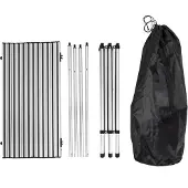 TecTake - Campingtisch - Zusammenklappbar - Inkl. Tragetasche - 140 x 70 cm - Grau - 401170