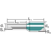 Weidmuller 500er-Pack Weidmüller Weidmuller Color Aderendhülse - 9025740000