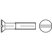 Toolcraft TO-6867399 Senkschrauben M8 12 mm Schlitz Stahl verzinkt 100 St.