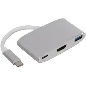 Velleman USB 3.1 Typ C Kabel zu HDMI + USB 3.0 A + USB Typ C