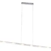 QAZQA Design-Hängelampe Stahl mit Touch-Dimmer inkl. LED - Platin