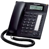 Panasonic KX-TS880EXB, Analoges Telefon, Freisprecheinrichtung, Anrufer-Identifikation, Schwarz