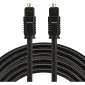 Ginza.se Optical Fibre Connecting Cable ODT Male Plug (Toslink), 5 m, TOSLINK, TOSLINK, 5 m, Schwarz
