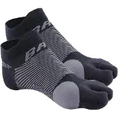 OS1st Bunion Relief Socks (1 Paar) mit Split-Zehen-Design für Hallux Valgus Schmerz (Schwarz, Klein)