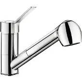 Delabie SPT-EHM, EP, Schwenkauslauf, H105mm, Auszugbrause, Bediengr.