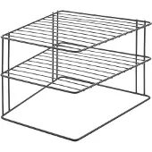 Metaltex Palio Lava Eckschrankeinsatz 2-Etg 25x25x19cm TouchTherm ,Schwarz,3 PIA
