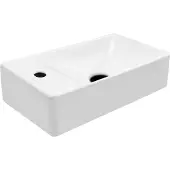 Aloni Design Waschtisch Gästebad Kleines Washbecken Handwaschbecken Hahnloch Links