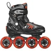 Roces Inline Skates Moody Tif 82A Schwarz/Rot Größe 36-40