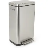 EKO - X-Cube Treteimer 30 Liter - Stainless steel Polypropylene - Matt Edelstahl