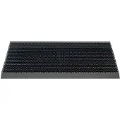 No name Outdoor-Matte 'Pure Black' mit Kunststoffleiste, ca. 50 x 80 cm