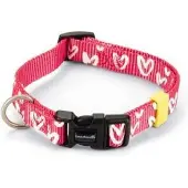 Beeztees BZ NYL HALSBAND HERZ PINK 26-4