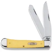 Case Knives Case Trapper Yellow Synthetic, 80161, 6254 rostfrei, Taschenmesser