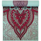 Gaiam Yoga Matte hellblau mit Mandala 6 mm