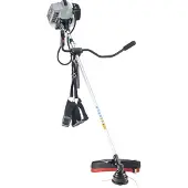 Al-Ko Benzin-Motorsense BC 500 B (41 cm Schnittbreite Faden, 25 cm Schnittbreite Messer, 1.9 kW Motorleistung, 50.8 ccm Hubraum, 2-Takt Motor, verstellbarer Bike-Griff, inkl. Tragegurt mit Hüftschutz)