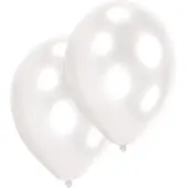 Amscan 25 Latexballons Pearl White 27,5 cm / 11'