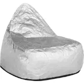 Beliani Sitzsack silber DROP