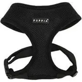 Puppia Soft-Geschirr - Schwarz - XS